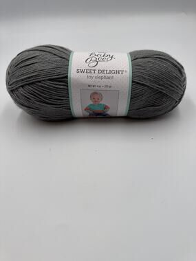 Baby Bee Sweet Delight Toy Elephant Gray 99 Yarn